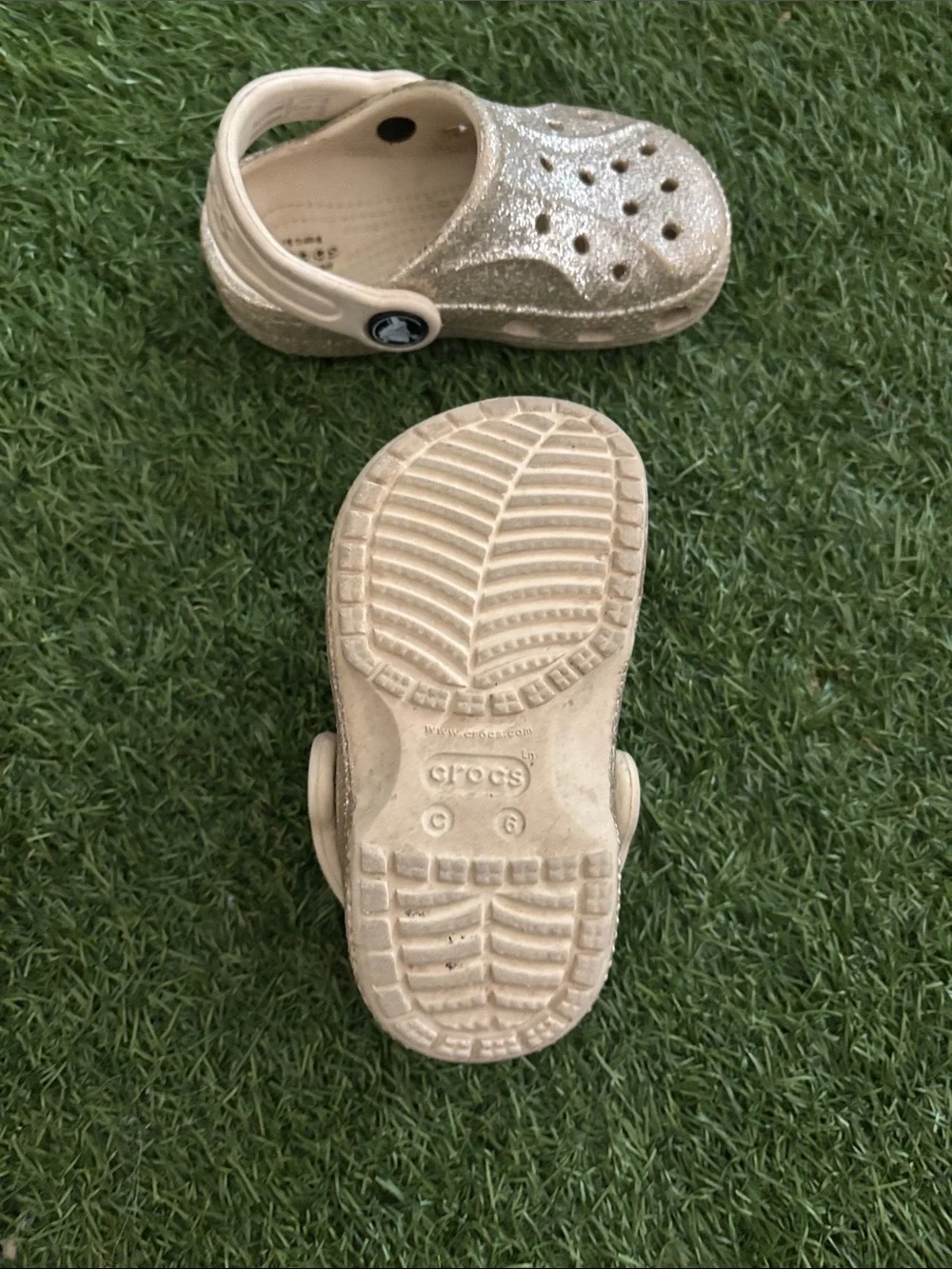CROCS glitter covered